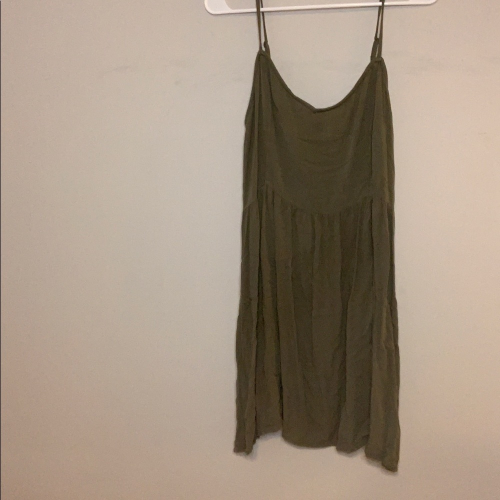 green long, flowy tank top